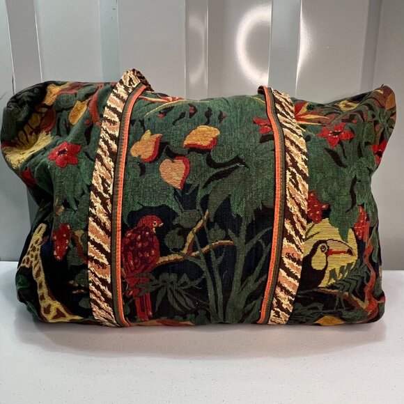 Tapisserie Tapestry Renaissance by Woven Art New York Safari Weekender Bag Boho - Picture 4 of 11